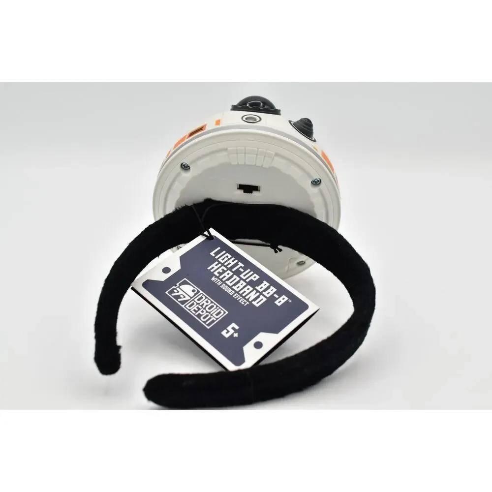 Disney Parks BB-8 Star Wars Headband Sound Effect Light Up Droid Depot NWT